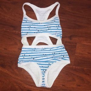 Aerie star and striped bathing suit Never worn!!